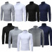 Mens Turtleneck Pullover Long Sleeve Jumper Top Warm Casual Slim Fit T-Shirt