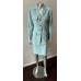 Retro Safari 2 Piece Vintage 90s Wool Belt Career Mint Green career Set Suit 4 8