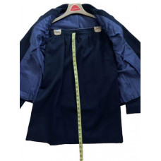 Vintage Lady Jefferson womens navy skirt suit set 2 Piece size 12