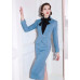 Exquisite Women Suit Dress Blue Slim Jacket Skirt Business Party Banquet Custom Exquisite Women Suit Dress Blue Slim Jacket Skirt Business Party Banquet Custom