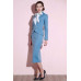 Exquisite Women Suit Dress Blue Slim Jacket Skirt Business Party Banquet Custom Exquisite Women Suit Dress Blue Slim Jacket Skirt Business Party Banquet Custom