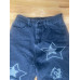 Women’s  Baggy Jeans Y2K Style Star Print  Wide Legs Size Small