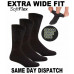 Ladies EXTRA-WIDE Cotton Rich DIABETIC Loose Wider Top Socks (lot) UK 4-8