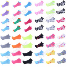 12 Pairs lot Wholesale Women Casual Low Cut Ankle Socks 9-11