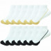3-12 Pairs Womens Solid Invisible No Show Flat Liner Half Feet Sling Boat Socks 