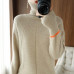   Autumn winter 100% pure wool cashmere sweater high neck shirt