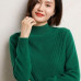 2023 Cashmere sweater Women's knitting 100% wool turtleneck pullover