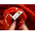 Vtg  Christmas Wool Women's Sweater 100% Wool Handmade Size Medium Red & White