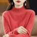 2023 Cashmere sweater Women's knitting 100% wool turtleneck pullover