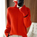   Autumn winter 100% pure wool cashmere sweater high neck shirt