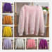 S-2XL Women 100% Mink Cashmere Winter Warm Sweater Fluffy Fuzzy Plush Jumper HOT