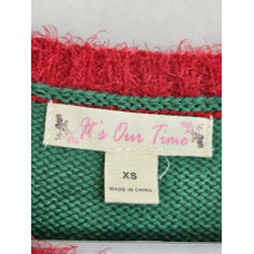 NWT Kohl's Ugly Christmas Sweater Red & Green Bells Pom Poms 