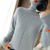   Autumn winter 100% pure wool cashmere sweater high neck shirt
